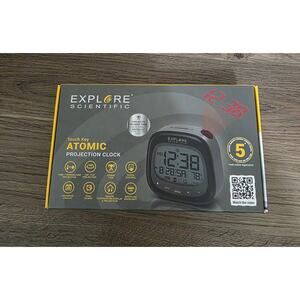 Explore Scientific RDC-3006 Touch Key Atomic Projection Clock. NIB